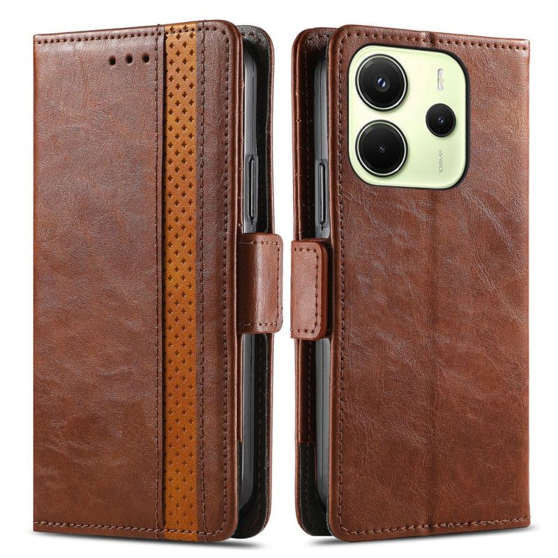 Leren Hoesje Xiaomi Redmi Note 14 4g Caseneo Rfid-blokkering Bescherming Hoesje