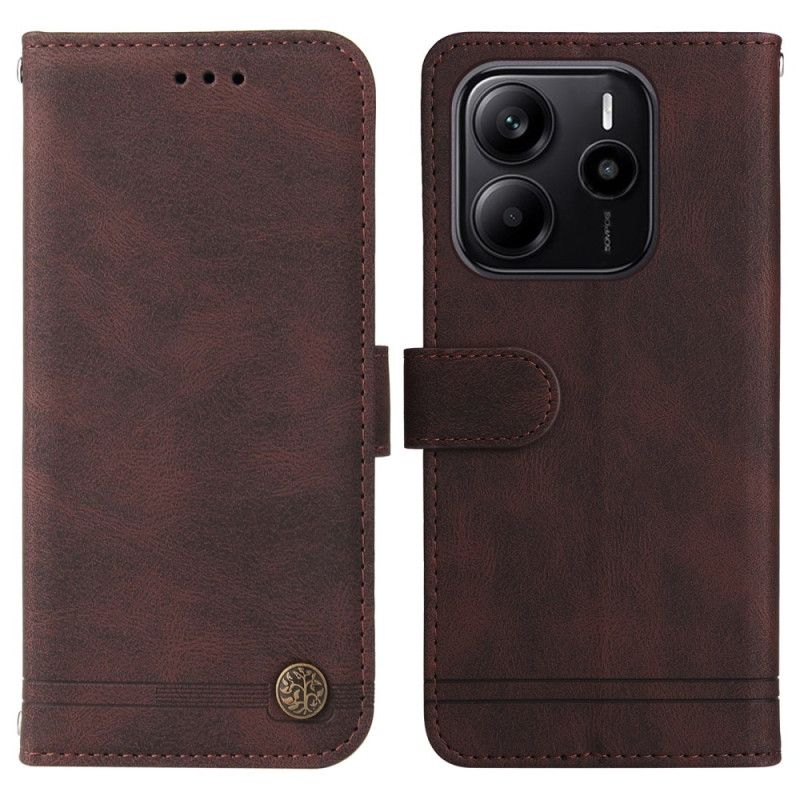 Leren Hoesje Xiaomi Redmi Note 14 4g Retro-effect