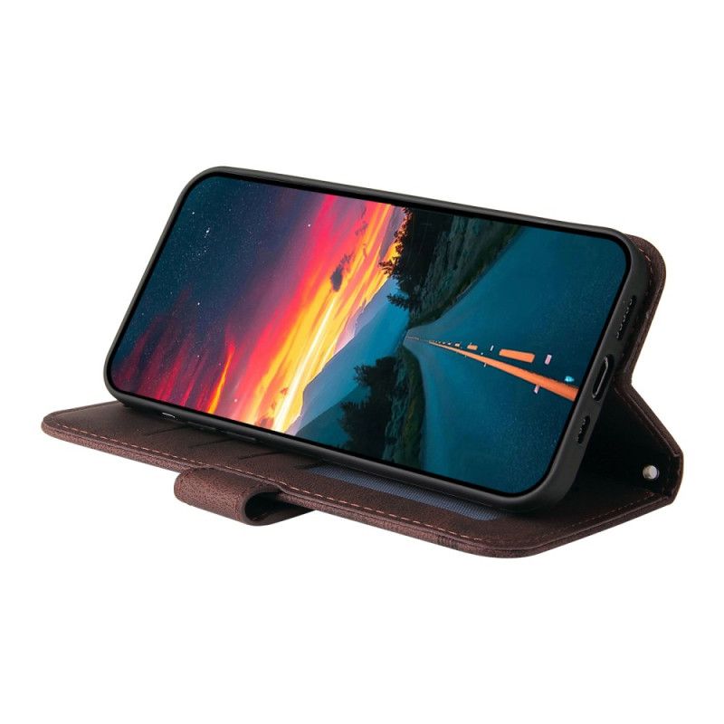 Leren Hoesje Xiaomi Redmi Note 14 4g Retro-effect