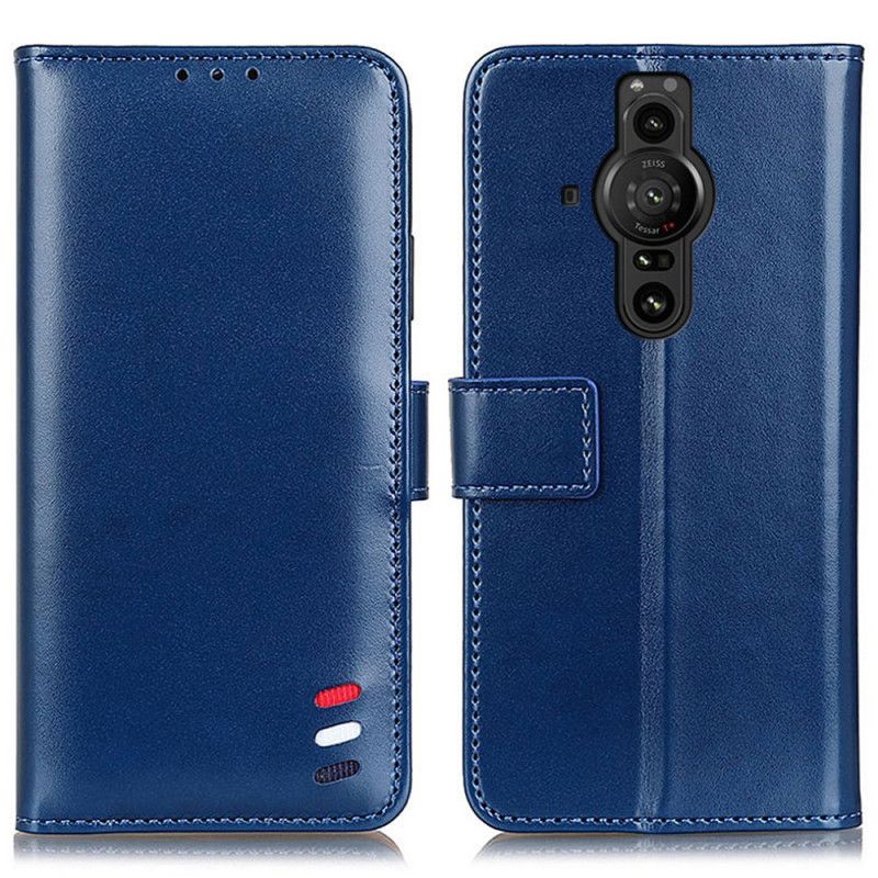 Flip Case Leren Sony Xperia Pro-i Driekleurig Leereffect