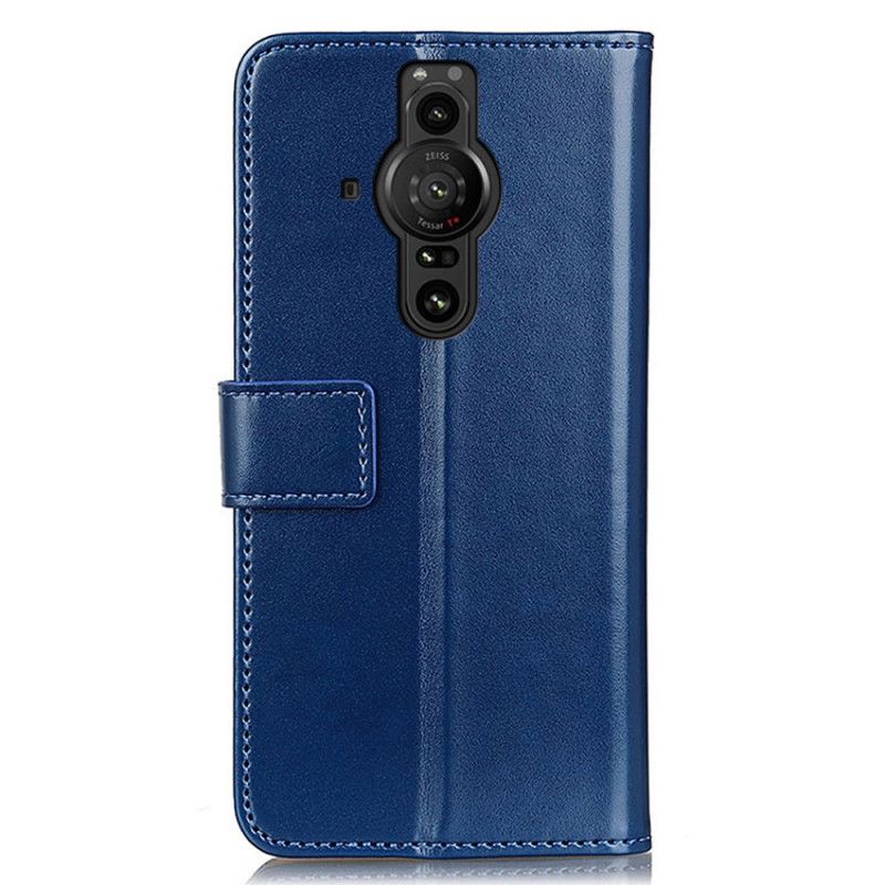 Flip Case Leren Sony Xperia Pro-i Driekleurig Leereffect