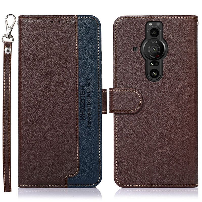 Flip Case Leren Sony Xperia Pro-i Litchi-stijl Rfid Khazneh