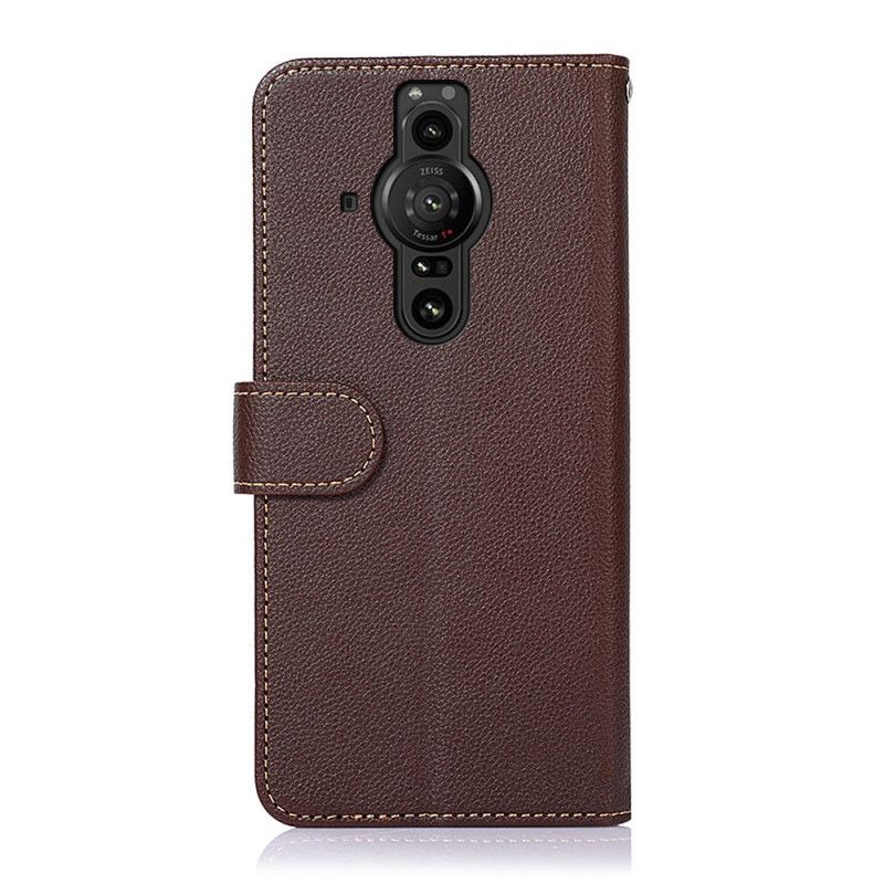 Flip Case Leren Sony Xperia Pro-i Litchi-stijl Rfid Khazneh