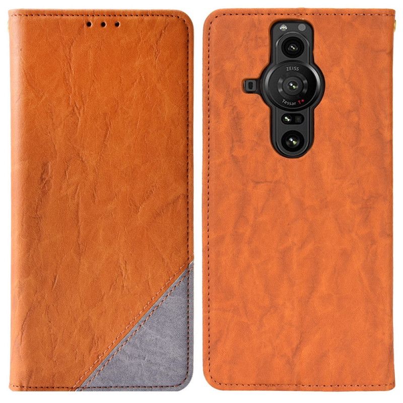 Folio-hoesje Sony Xperia Pro-i Kunstleer Bicolor Schuine