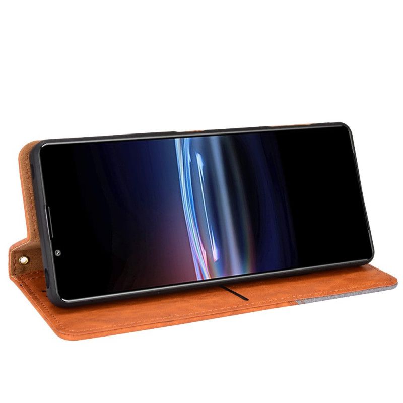 Folio-hoesje Sony Xperia Pro-i Kunstleer Bicolor Schuine