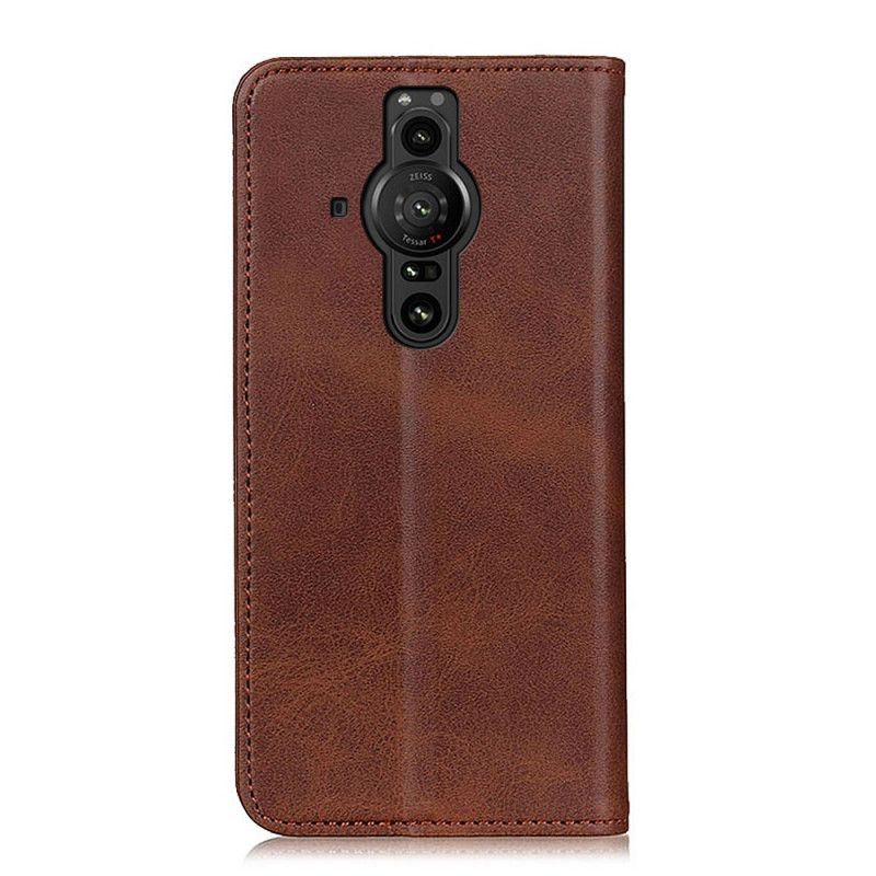 Folio-hoesje Sony Xperia Pro-i Splitlederen Elegantie Bescherming Hoesje