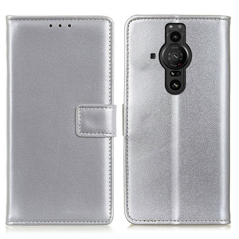 Folio-hoesje Sony Xperia Pro-i Telefoonhoesje Effen Kunstleer
