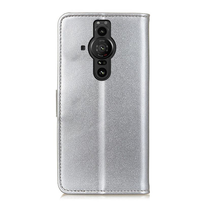 Folio-hoesje Sony Xperia Pro-i Telefoonhoesje Effen Kunstleer