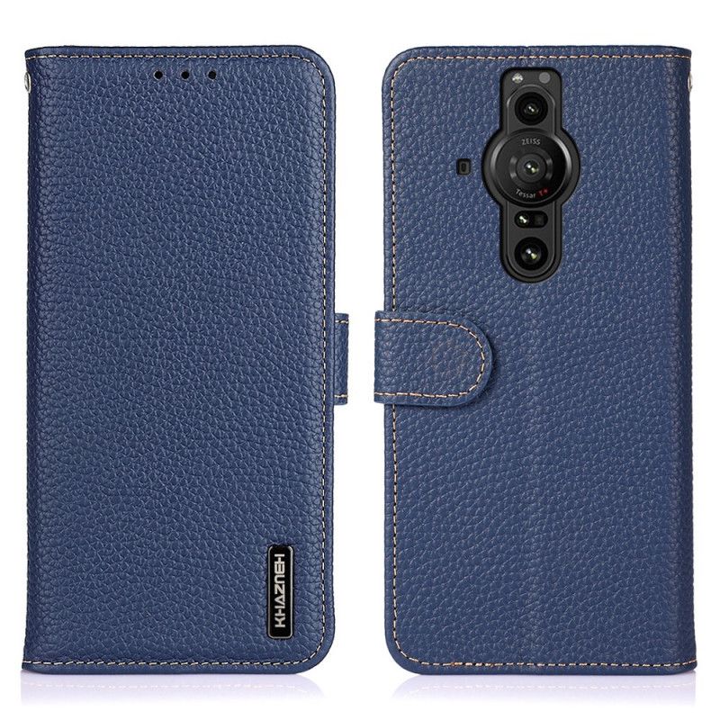 Folio-hoesje Sony Xperia Pro-i Telefoonhoesje Lychee Leer Khazneh
