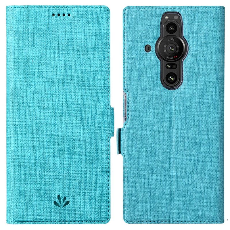 Leren Hoesje Sony Xperia Pro-i Getextureerde Vili Dmx Bescherming Hoesje