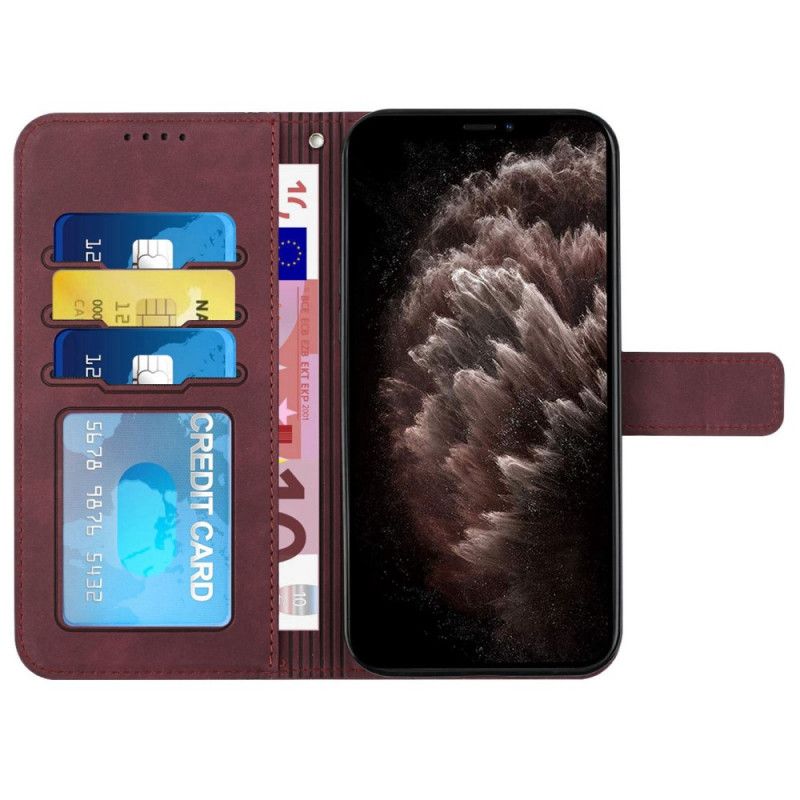 Leren Hoesje Sony Xperia Pro-i Glimlach Met Lanyard Bescherming Hoesje