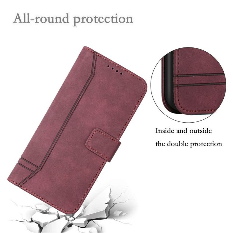 Leren Hoesje Sony Xperia Pro-i Glimlach Met Lanyard Bescherming Hoesje