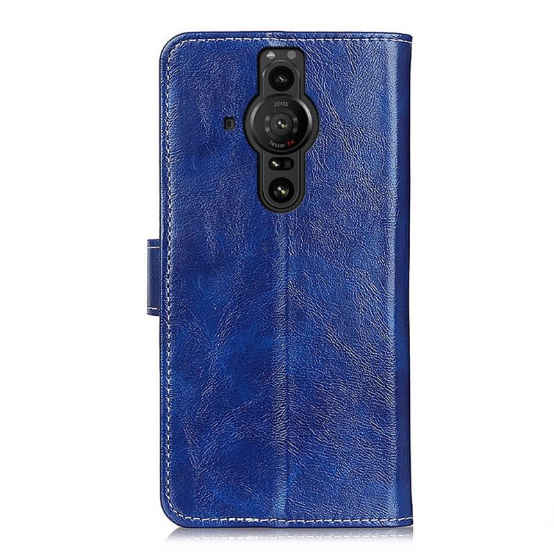 Leren Hoesje Voor Sony Xperia Pro-i Glanzende En Zichtbare Naden