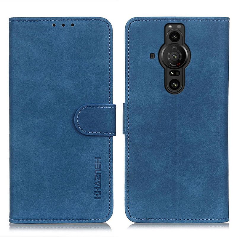 Leren Hoesje Voor Sony Xperia Pro-i Khazneh Vintage Leereffect