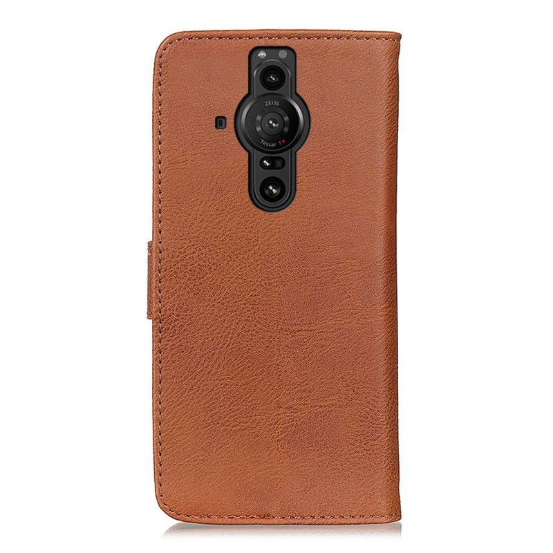 Leren Hoesje Voor Sony Xperia Pro-i Kunstleer Khazneh
