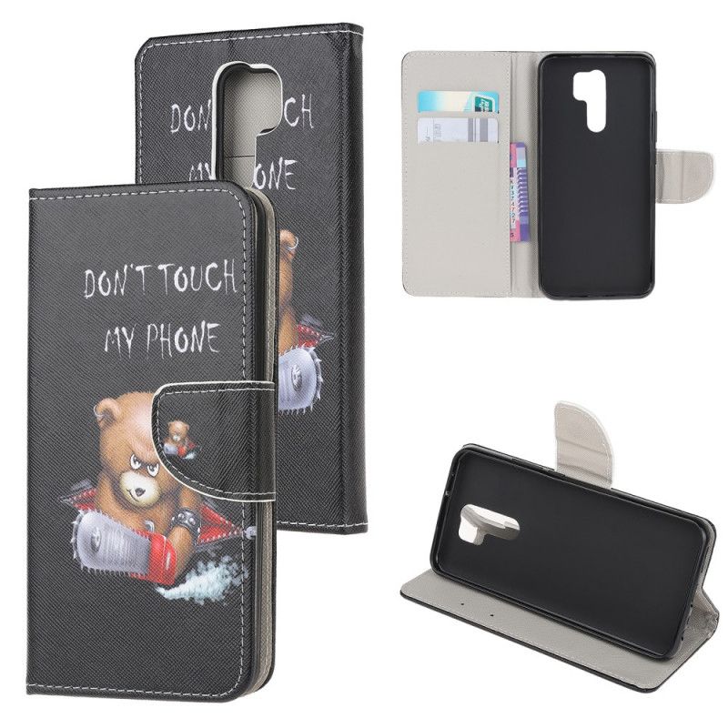 Bescherming Hoesje Xiaomi Redmi 9 Telefoonhoesje Gevaarlijke Beer
