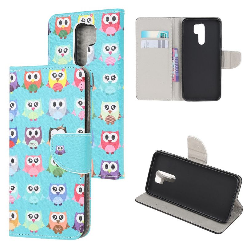Bescherming Hoesje Xiaomi Redmi 9 Telefoonhoesje Meerdere Uilen
