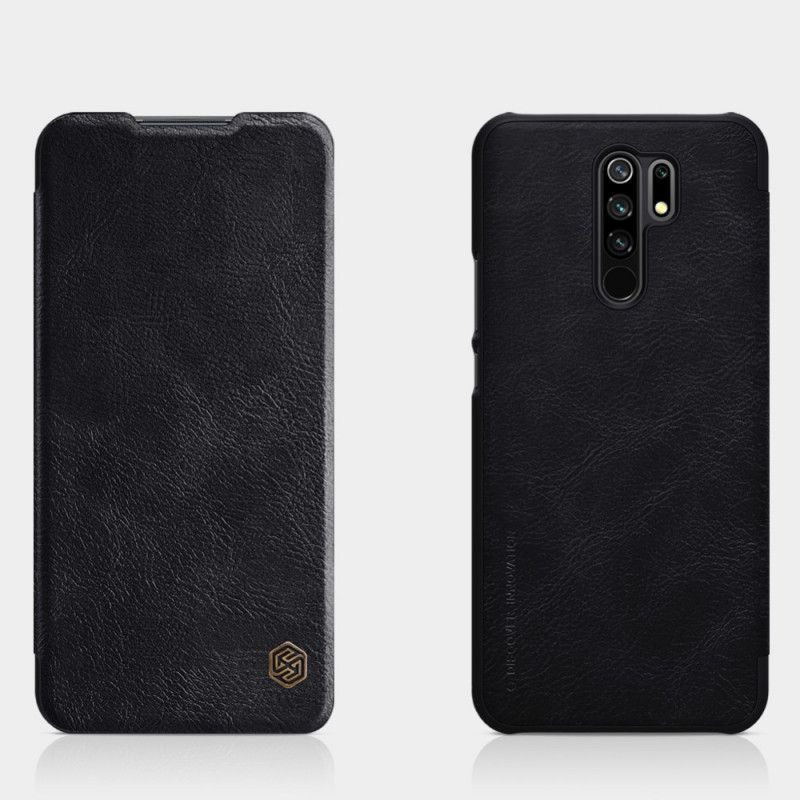 Folio-hoesje voor Xiaomi Redmi 9 Zwart Nillkin Qin-Serie