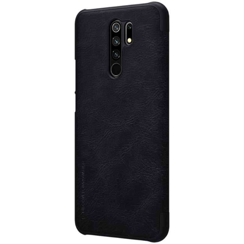 Folio-hoesje voor Xiaomi Redmi 9 Zwart Nillkin Qin-Serie