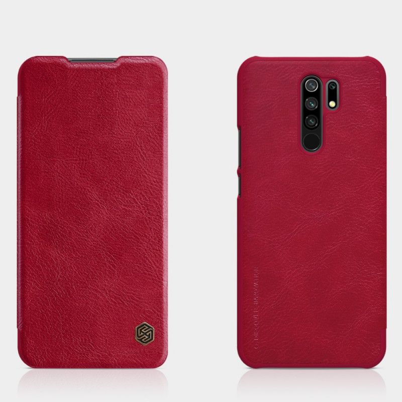 Folio-hoesje voor Xiaomi Redmi 9 Zwart Nillkin Qin-Serie