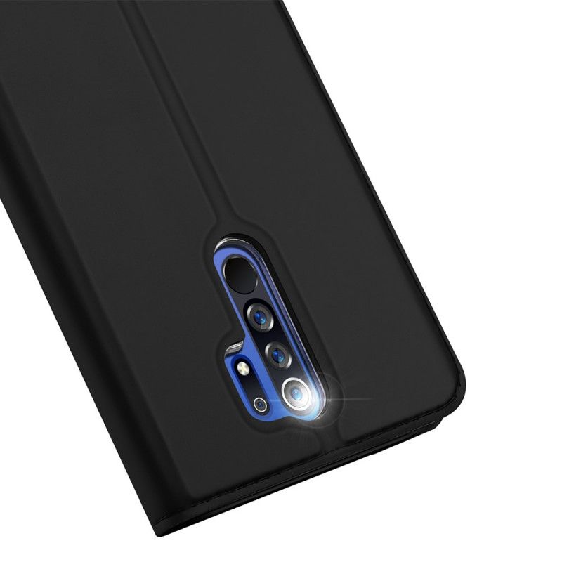 Folio-hoesje Xiaomi Redmi 9 Donkerblauw Zwart Pro Dux Ducis Huid