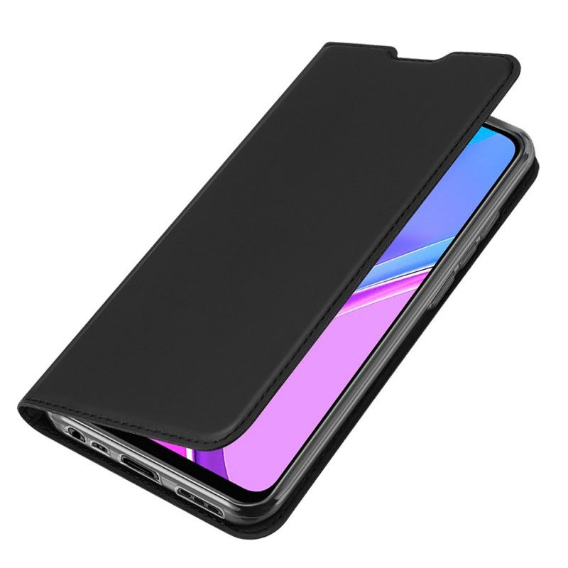 Folio-hoesje Xiaomi Redmi 9 Donkerblauw Zwart Pro Dux Ducis Huid