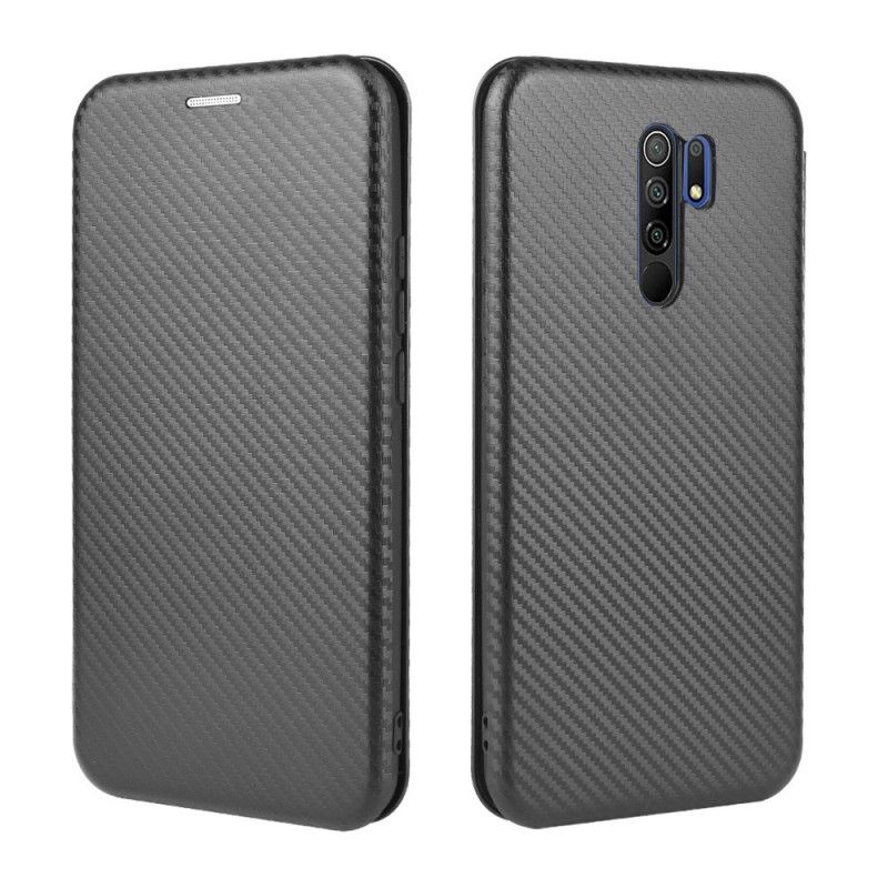 Folio-hoesje Xiaomi Redmi 9 Groen Zwart Gekleurde Koolstofsiliconen