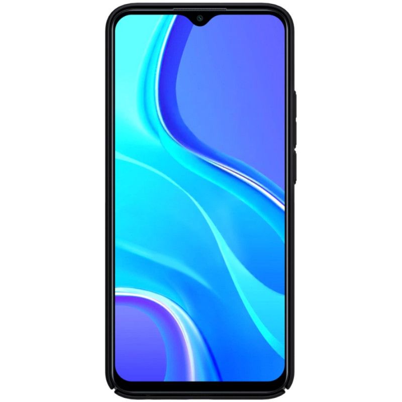 Hoesje voor Xiaomi Redmi 9 Rood Zwart Stijve Frosted Nillkin