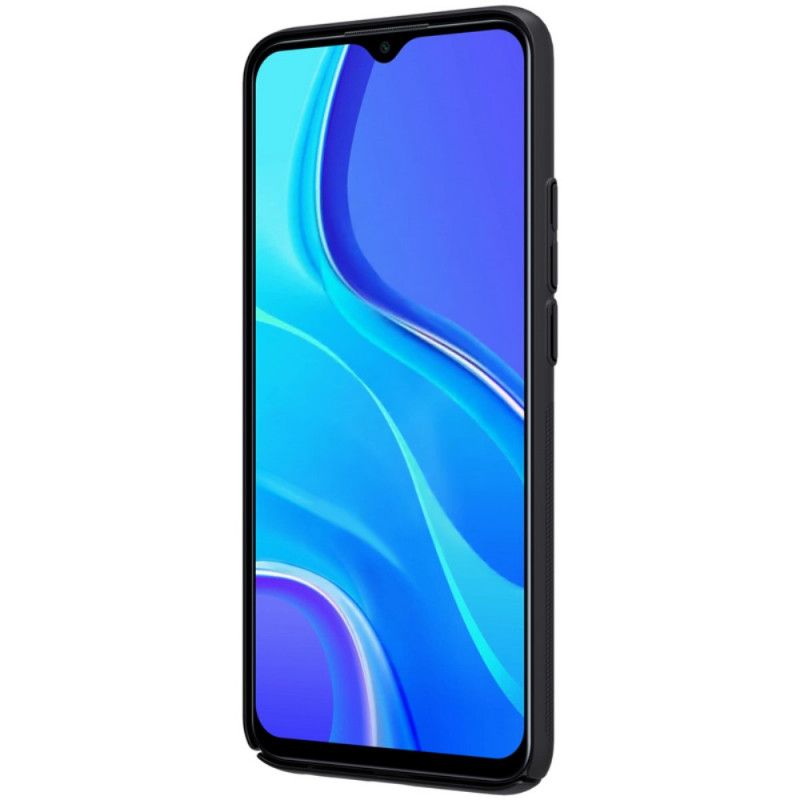 Hoesje voor Xiaomi Redmi 9 Rood Zwart Stijve Frosted Nillkin