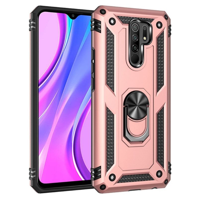 Hoesje Xiaomi Redmi 9 Rood Zwart Premium Ring
