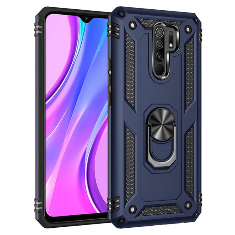 Hoesje Xiaomi Redmi 9 Rood Zwart Premium Ring