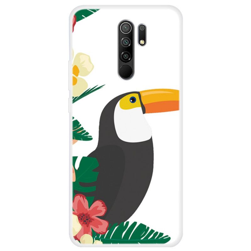 Hoesje Xiaomi Redmi 9 Telefoonhoesje Toekan In De Jungle