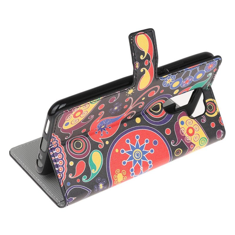 Leren Hoesje voor Xiaomi Redmi 9 Melkwegontwerp