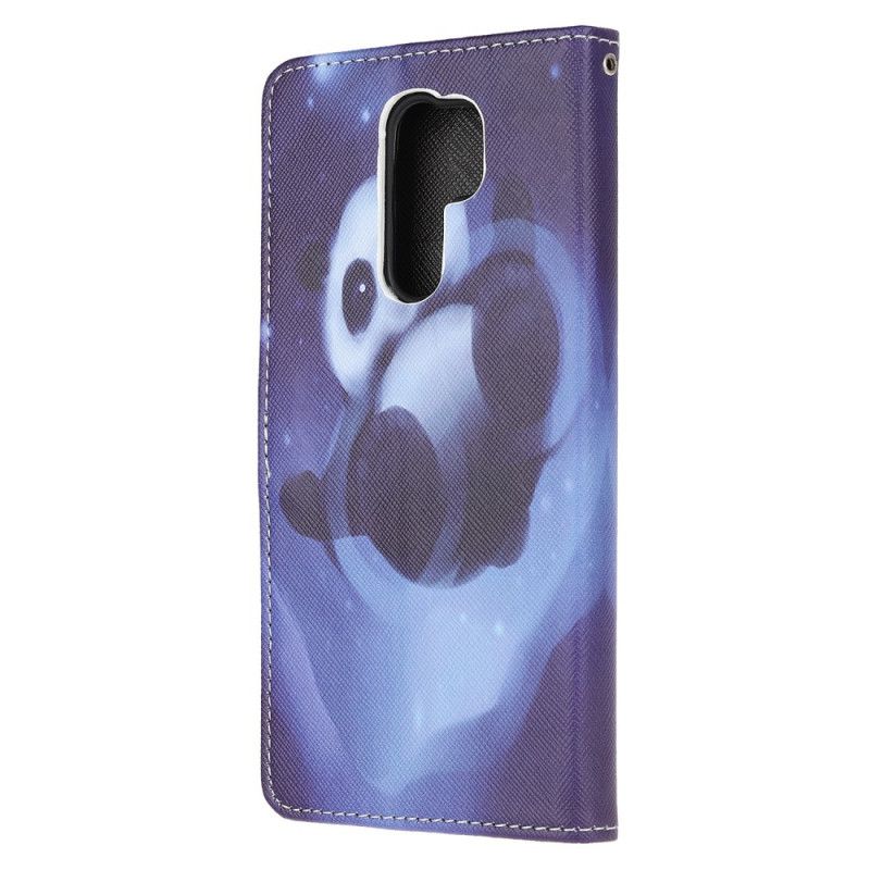 Leren Hoesje voor Xiaomi Redmi 9 Pandaruimte Met String