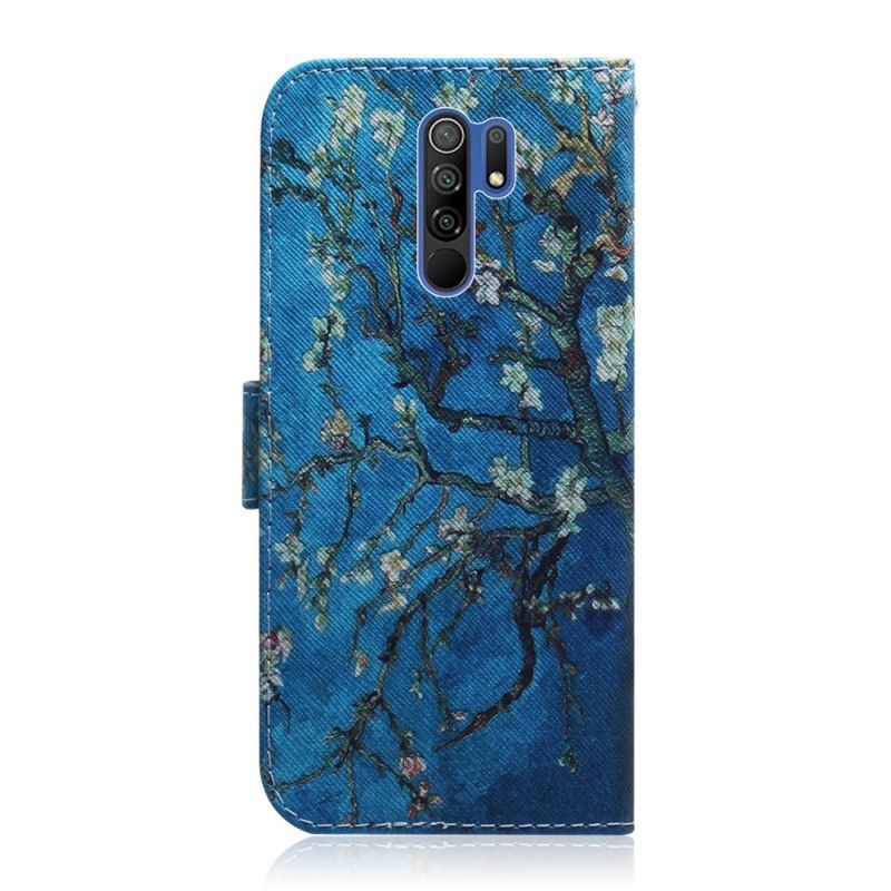Leren Hoesje Xiaomi Redmi 9 Bloeiende Boomtak