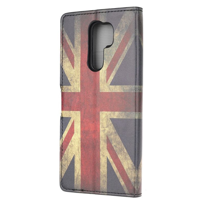 Leren Hoesje Xiaomi Redmi 9 Engelse Vlag