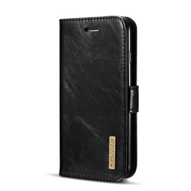 Bescherming Hoesje iPhone 7 / 8 / SE 2 Bruin Dg.Ming Echt Leer Met Schelp