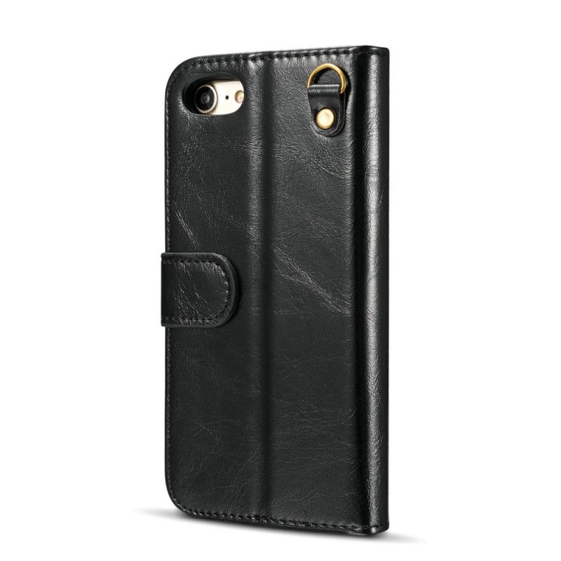 Bescherming Hoesje iPhone 7 / 8 / SE 2 Bruin Dg.Ming Echt Leer Met Schelp