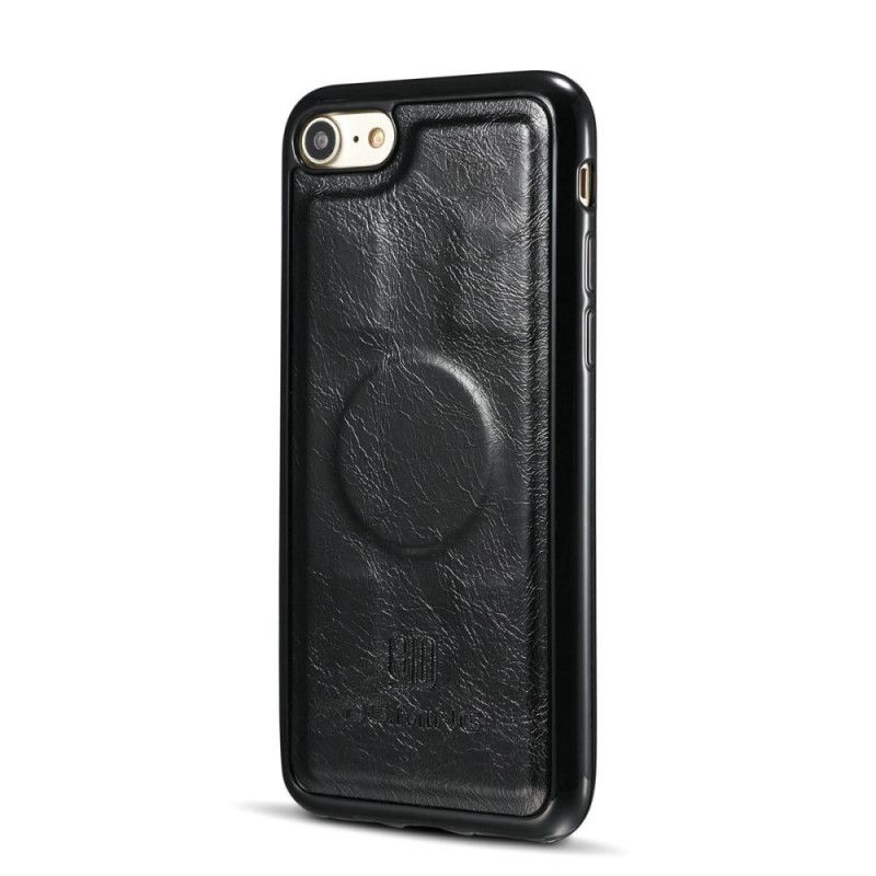 Bescherming Hoesje iPhone 7 / 8 / SE 2 Bruin Dg.Ming Echt Leer Met Schelp