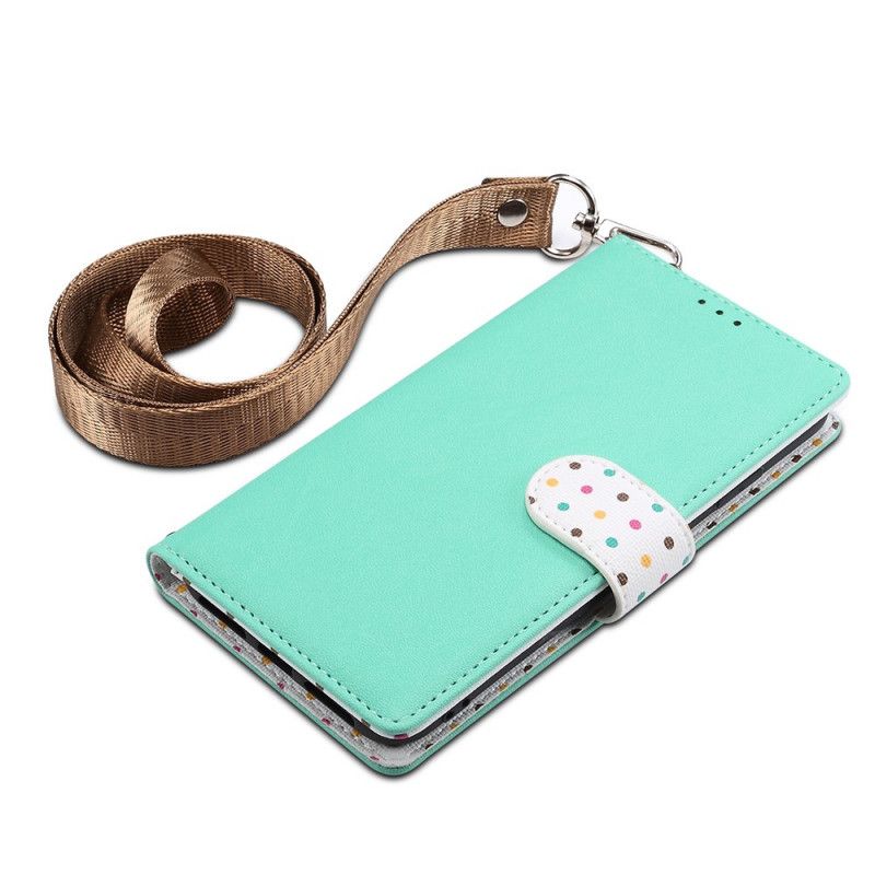Bescherming Hoesje iPhone 7 / 8 / SE 2 Koffie Zwart Polkadot Uniform