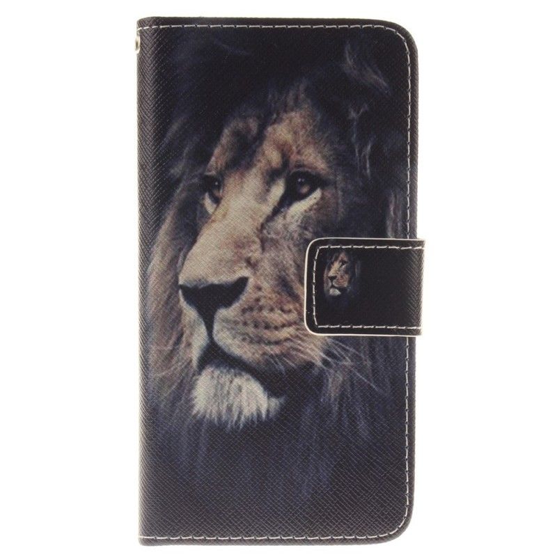 Bescherming Hoesje iPhone 7 / 8 / SE 2 Telefoonhoesje Dromende Leeuw
