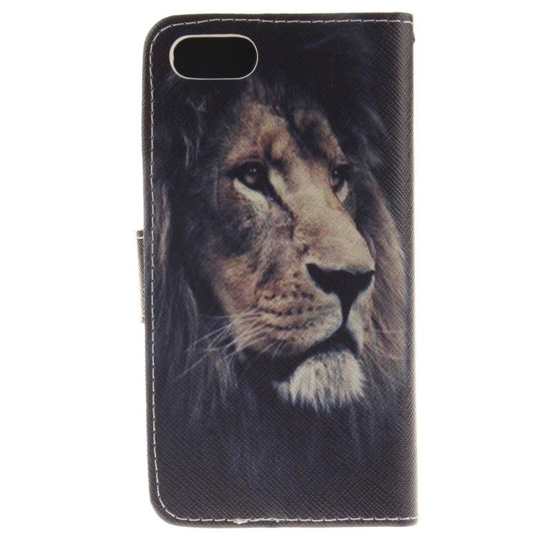 Bescherming Hoesje iPhone 7 / 8 / SE 2 Telefoonhoesje Dromende Leeuw
