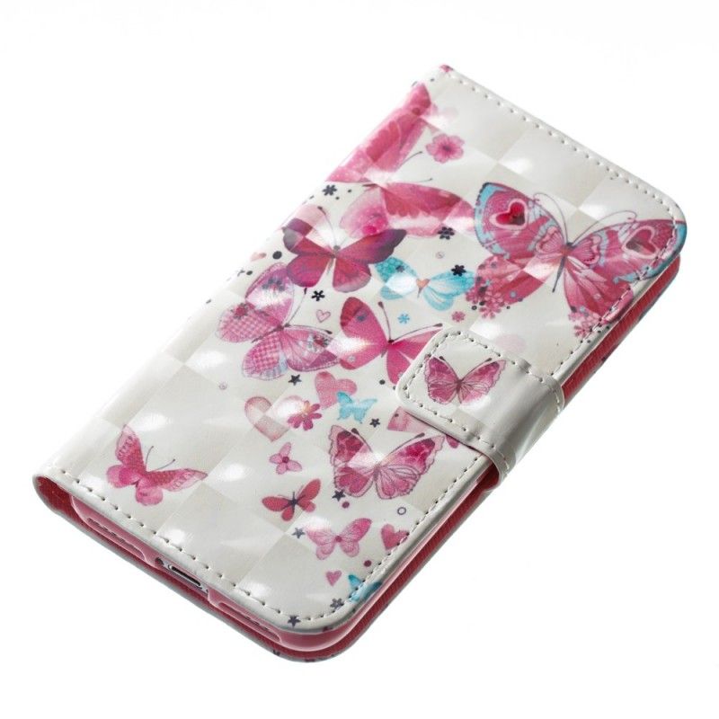 Bescherming Hoesje iPhone 7 / 8 / SE 2 Telefoonhoesje Vlucht Van Vlinders