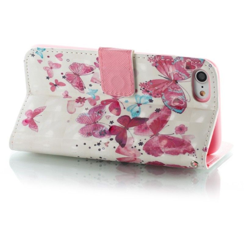 Bescherming Hoesje iPhone 7 / 8 / SE 2 Telefoonhoesje Vlucht Van Vlinders