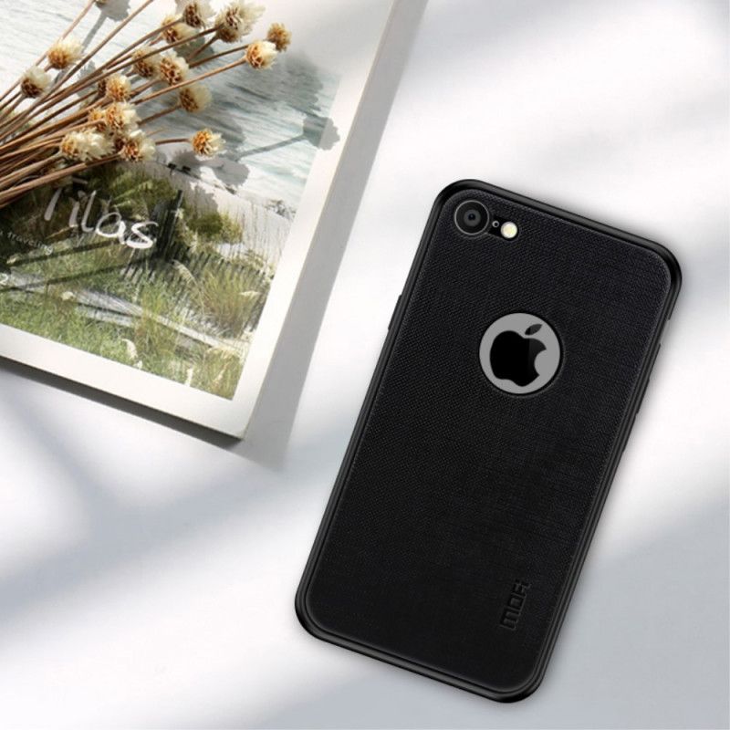 Case Hoesje iPhone 7 / 8 / SE 2 Goud Lichtblauw Telefoonhoesje Mofi-Stof