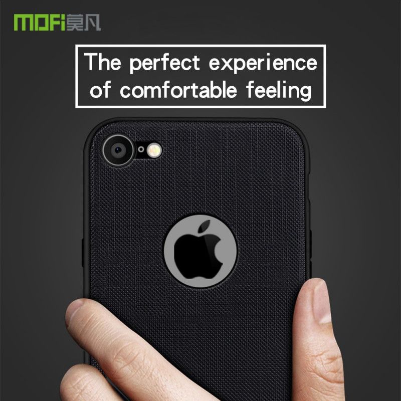 Case Hoesje iPhone 7 / 8 / SE 2 Goud Lichtblauw Telefoonhoesje Mofi-Stof