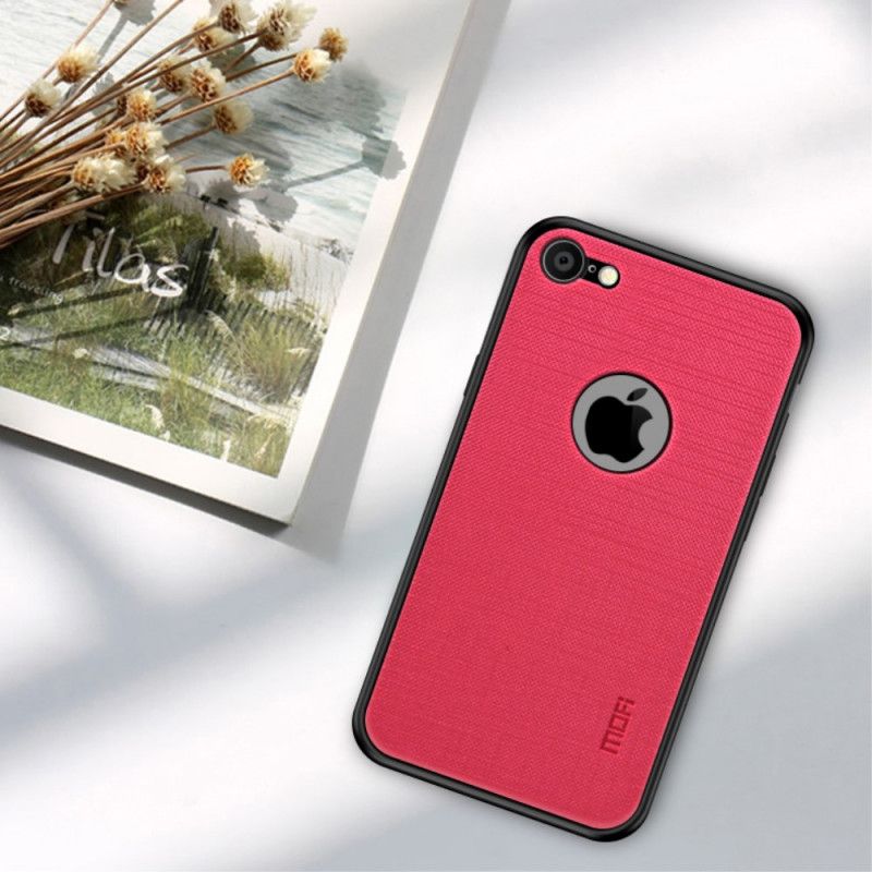 Case Hoesje iPhone 7 / 8 / SE 2 Goud Lichtblauw Telefoonhoesje Mofi-Stof