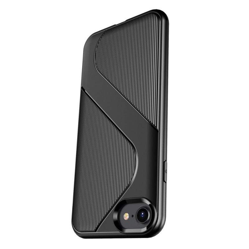Case Hoesje iPhone 7 / 8 / SE 2 Groen Zwart Telefoonhoesje Gestructureerd Dessin