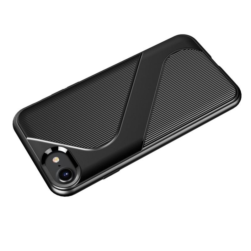 Case Hoesje iPhone 7 / 8 / SE 2 Groen Zwart Telefoonhoesje Gestructureerd Dessin