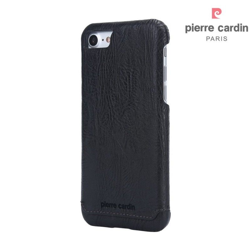 Case Hoesje iPhone 7 / 8 / SE 2 Lichtbruin Grijs Telefoonhoesje Pierre Cardin Leer